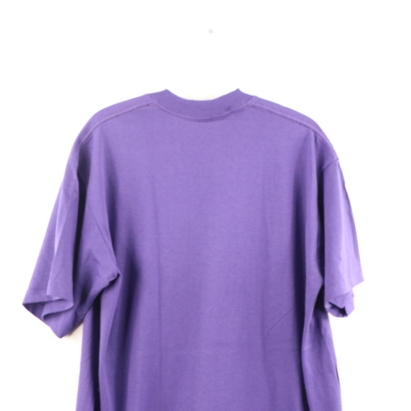 Vintage 90s Streetwear Distressed T Shirt Purple - Picture 7 of 8